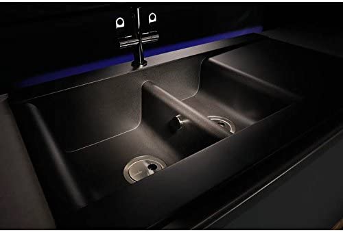 Abode Aspekt 1.5 Bowl BLACK Granite Sink - AW3002