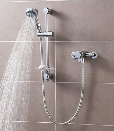 Triton Dene Dual Control Mixer Shower Concentric Thermostatic Exposed Chrome