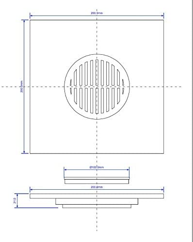 McAlpine 200mm Square White ABS Tile MDTOP20-WH