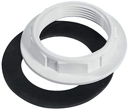 McAlpine 1̴_" White Plastic Backnut BN1