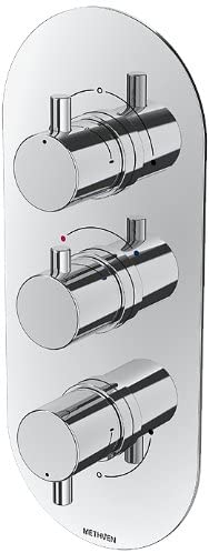 Methven KAHA 3VDIV Kaha 3-Dial Concealed Shower with Driverset Chrome Finish