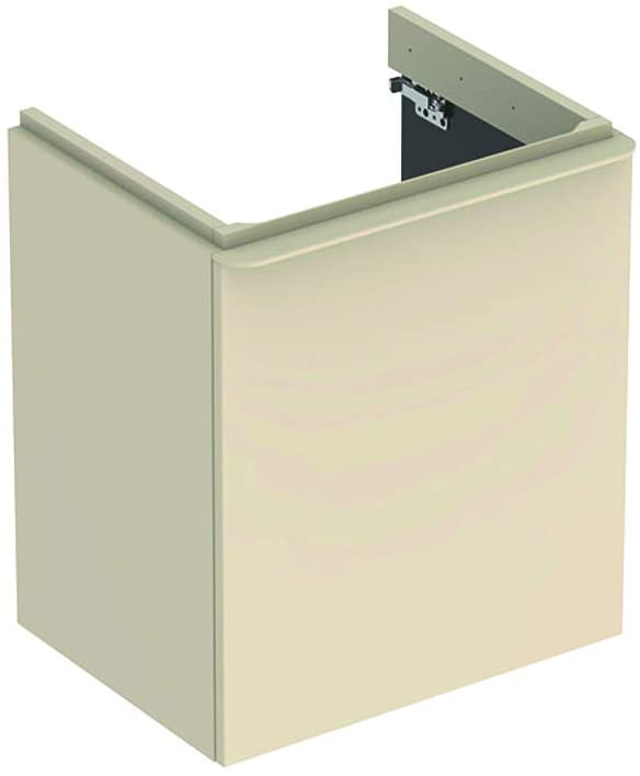 Geberit Smyle Square Vanity unit, 500366, 536x617x433mm, with 1 door, left opening, colour: White high gloss lacquer - 500.366.00.1