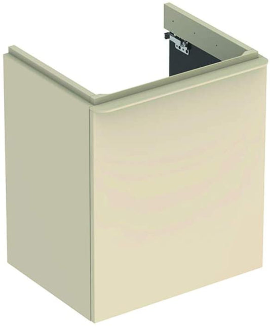 Geberit Smyle Square Vanity unit, 500366, 536x617x433mm, with 1 door, left opening, colour: White high gloss lacquer - 500.366.00.1