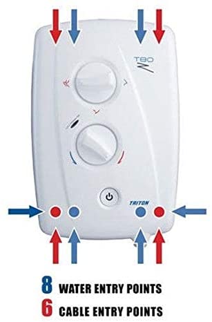 Triton T80z Fast-Fit Electric Shower 10.5kW Bathroom