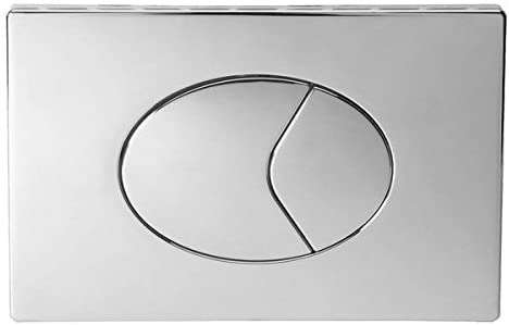 Twyford CF9022CP Chrome Single Button Dual Flush Large Push Button,