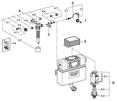 GROHE 38422000 WC Concealed Cistern 0.82 m