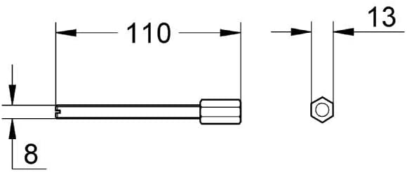 GROHE 38563000 | Extension Set for Rapid SL Frames