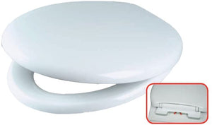 Celmac STG11WH Tango Toilet Seat and Cover, Soft Close Plastic Hinge, White
