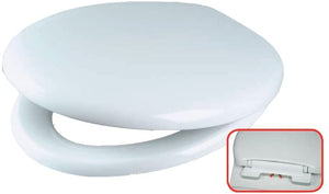 Celmac STG11WH Tango Toilet Seat and Cover, Soft Close Plastic Hinge, White