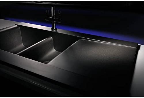Abode Aspekt 1.5 Bowl BLACK Granite Sink - AW3002