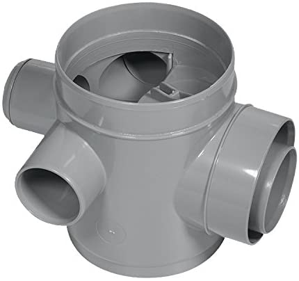 McAlpine MD100 Multi-Drain Concrete Ground Floor Gully, Grey