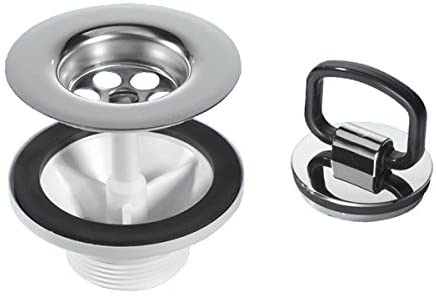 McAlpine Belfast Sink Waste With C/P Plug & Chain PART NO BSW6CP2H by Mcalpine