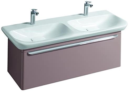 Keramag Doppelwaschtisch myDay, ohne ÌÎ̏L 1300x135x480mm KeraTect weiÌÎ̪(alpin)
