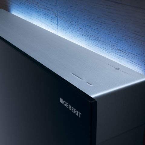 Geberit Monolith PLUS sanitary module for free-standing WC, 114cm, water connection at rear, centric, with connection bend, colour: Glass sand - 131.233.TG.5