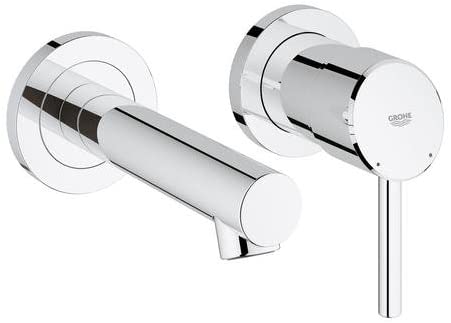 GROHE 2‰ÛÒHole Washbasin Battery Concetto 19575 Wandm. Pre-Assembled Set for 32635 Chrome