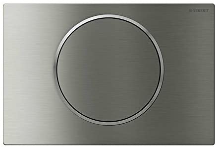 Geberit 115.907. SN. 1í«ÌÎ_Sigma10í«ÌÎ_Electronic, Network, Brushed Stainless Steel/Polished