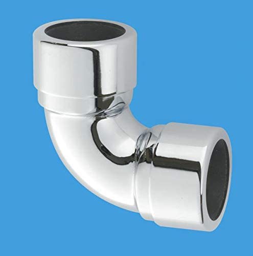 McAlpine 32mm (Euro) Chrome Plated Elbow 90Deg MCALPINE-32A-CB