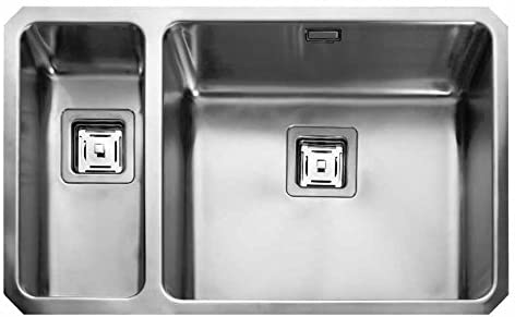Rangemaster QUB4818L/ Quad Undermount Sink, Stainless Steel
