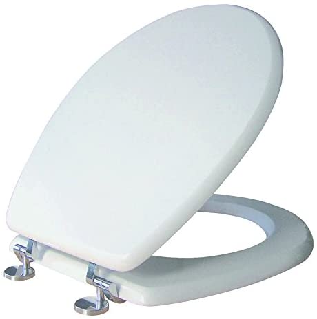 SIAMP 95827010" Horizon Classic Toilet Seat, White