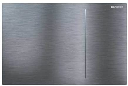 Geberit Sigma70 Flush Plate for Sigma 12cm Brushed Steel - Flush Bathrooms