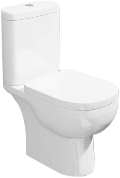 Synergy Tilly 625mm Back to Wall Close Coupled WC Pan (No Seat, No Cistern) SY-TIL07