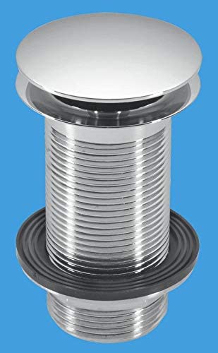 McAlpine 1̴_" Chrome Plated Free Flowing Basin Waste DWU60-CB