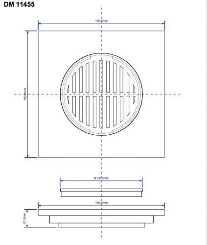 McAlpine 150mm Square White ABS Tile MDTOP-WH