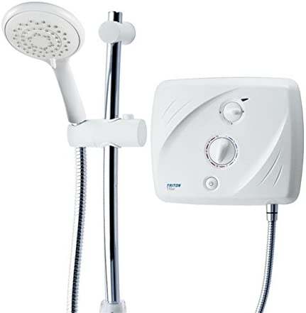 Triton T90xr 9.5kw Pumped Tank Fed Electric Shower White Chrome + Riser T90SI