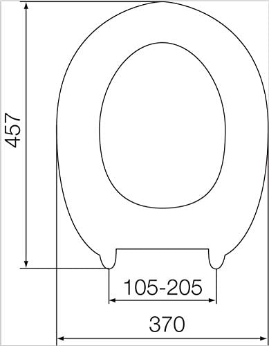 Antique Pine (cedar) - MDF Wood Effect Toilet Seat- 82987