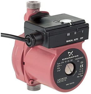 Grundfos 59539509 Black/Red UPA 15-90 Domestic Hot Water Boost Pump,