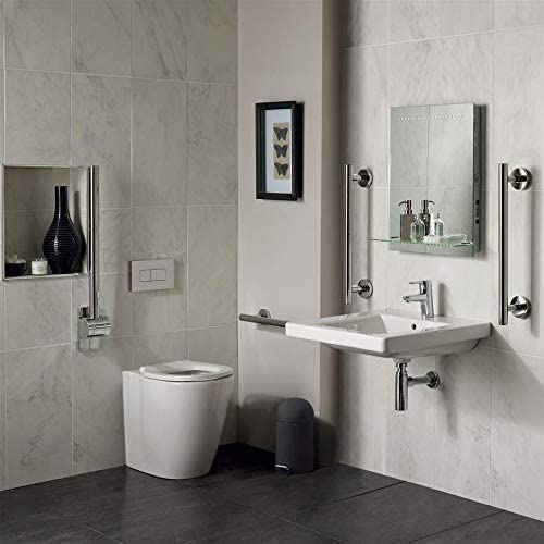 Ideal Standard S6403AA Concept Freedom Ensuite Bathroom Pack with 60cm Basin & Raised Height Standard Projection Back-to-Wall WC
