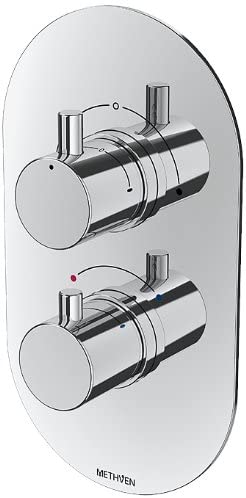 Methven KAHA 2VDIV Kaha 2-Dial Concealed Shower with Driverset Chrome Finish