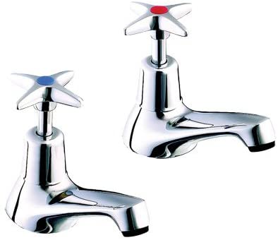 Twyford SF2201CP Chrome Sola Basin Tap 1/2" Cross Heads, Single Handle