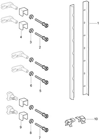 GEBERIT GEB111835001 Wall Anchor Set for Individual Assembly, Corner Solution DUOFIX
