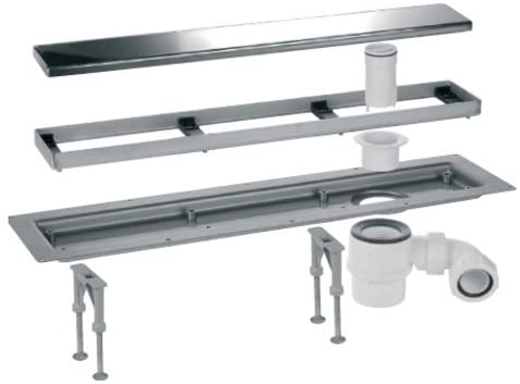 McAlpine CD600-B Brushed Stainless Steel Linear Shower Drain Suitable For Tiled Floors