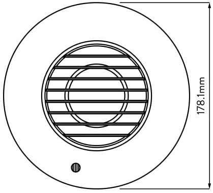 Xpelair 93086aw Simply Silent Shower Fan Complete, Cool White