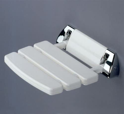 Coram Pro Med 200̴Ì_New Siesta, Shower Seat White/Chrome, 0020SD69PM