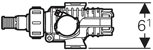 Geberit Type 380 Filling Valve Side (3/8" Brass Union) (242.984.00.1)