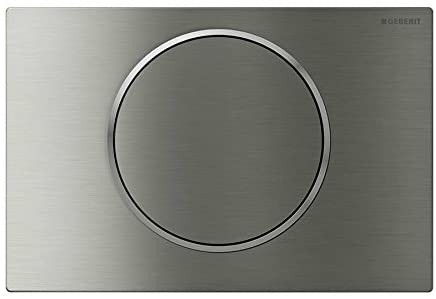Geberit 115.908. SN. 1åÊSigma10åÊElectronic, Battery, Brushed Stainless Steel/Polished