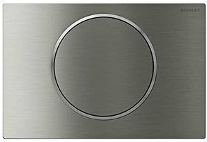 Geberit 115.908. SN. 1åÊSigma10åÊElectronic, Battery, Brushed Stainless Steel/Polished