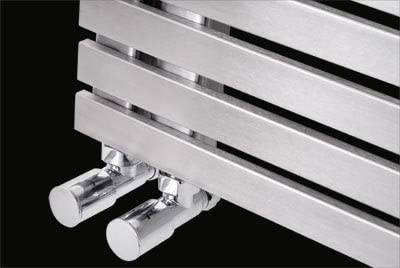 Reina Entice Satin Stainless Steel Designer Radiator | 500 x 770 | RNS-ENT5077