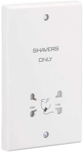 ARLEY P17 Dual Voltage Shaving Socket White