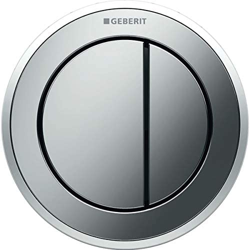 Geberit remote flush actuation type 10, pneumatic, for dual flush, furniture actuator Chrome 116.057.KH.1