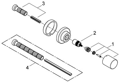 Grohe 14048000 Universal Extension Set 25 mm, 1 Piece
