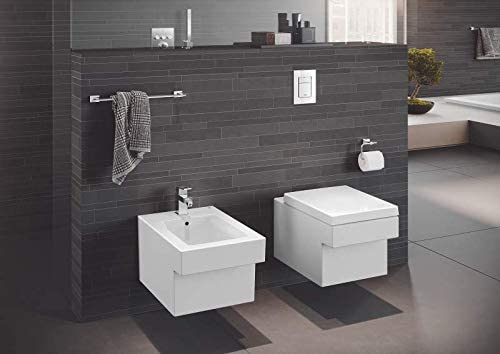 GROHE 23138000 Eurocube Bidet Tap (Pop-Up Waste and Ball-Joint Spout)