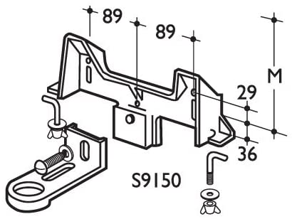 Armitage Shanks S915067 NA Wash Basin Concealed Bracket Assembly,