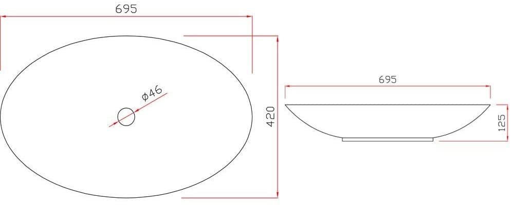 Synergy Pearl 680mm Countertop Basin SY-IVIM2261