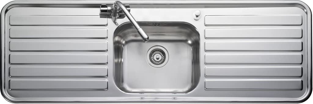Leisure LX155 Sink with Top-Mounted Sink, Rectangular, Stainless Steel, 1 Bowls, Rectangular