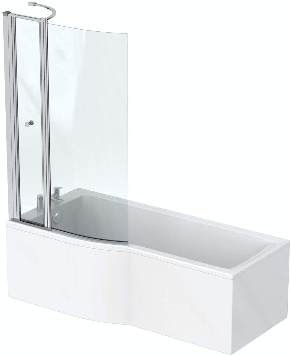 Ideal Standard E108101 Concept Air 170cm x 80cm Idealform Left Hand Shower Bath with No Taphole
