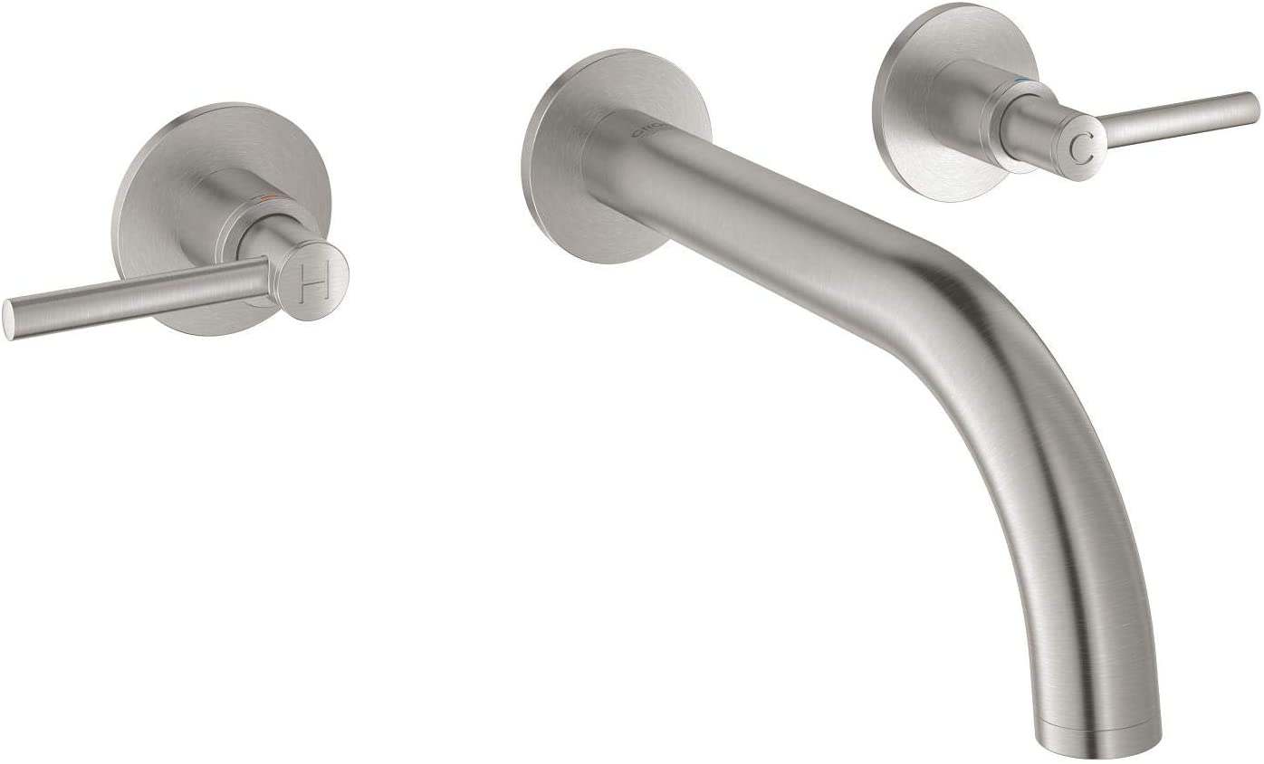 Grohe Atrio 20169DC3åÊ| Modern Bath Filler Tap 3åÊHole Washbasin Mixing Valve One Nozzle DN 15åÊ| Super Steel